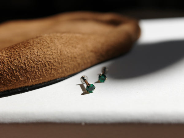 Birthstone May | Emerald Earring Studs