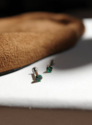 Birthstone May | Emerald Earring Studs