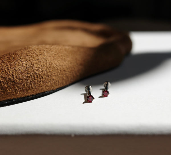 Birthstone July | Ruby Earring Studs