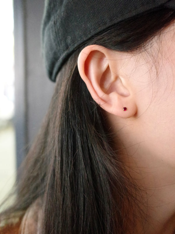 Birthstone July | Ruby Earring Studs