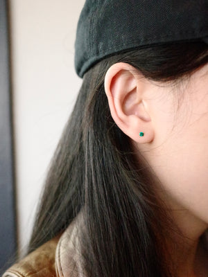 Birthstone May | Emerald Earring Studs